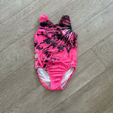 GK Elite, Paint Splash Leotard in Black Pink, CM Child 7/8 - Final Sale