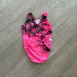 GK Elite, Paint Splash Leotard in Black Pink, CM Child 7/8 - Final Sale