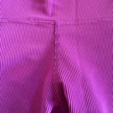 Five Dancewear, Ribbed Biker Short in Purple, YL Child 7/8