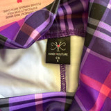 Kandi Kouture, Cloud 9 Checkered Flare Pant in Purple Plaid, CS Child 4