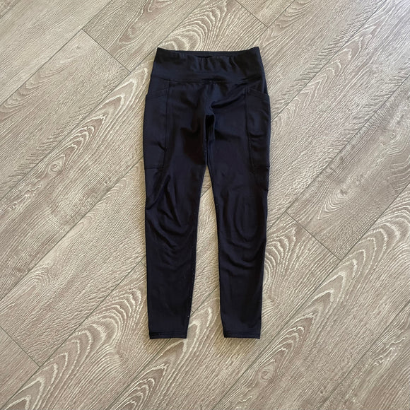 Athletic Works, Black Leggings with Pockets, Child 6 - Final Sale