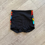 Katrina Activewear, Wear 2 Way Shorts in Black, YM - Final Sale