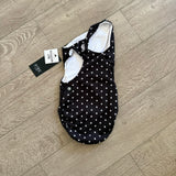 Five Dancewear, East Coast Leo in Black 5 Polka Dot, YL Child 7/8