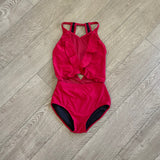 Oh La La, The Delicate Leotard in Red, AS Women's 4/6