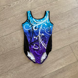 Danskin, Blue Purple Swirl Leotard, CM Child 7/8 - Final Sale