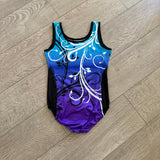 Danskin, Blue Purple Swirl Leotard, CM Child 7/8 - Final Sale
