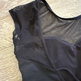 Capezio, Low Back Mesh Detail Leotard in Black, AS - Final Sale