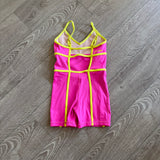 Jo+Jax, Revolve Unitard in Hot Pink and Yellow, YL