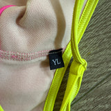 Jo+Jax, Revolve Unitard in Hot Pink and Yellow, YL Child 12