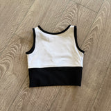 Tiger Friday, Quattro Crop Top in Black and White, CL Child 8/10 - Final Sale
