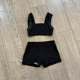 Details Dancewear, Crop Top and Shorts Set in Black, CM Child 7/8 - Final Sale