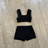 Details Dancewear, Crop Top and Shorts Set in Black, CM Child 7/8 - Final Sale