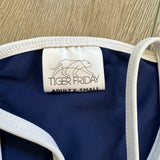 Tiger Friday, Dawn Bralette in Navy Blue and White Trim, AXS Women's 0/2