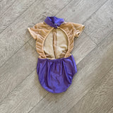 Ilogear dancewear, Open Back Mesh Detail Leotard in Purple, CM