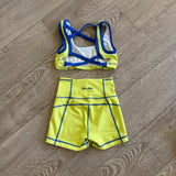 Jo+Jax, Contour Top and Shorts Set in Soft Lime Yellow,