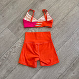 Jo+Jax, Crop Top and Shorts Set in Orange