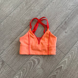 Jo+Jax Dancewear, Girl's Activewear Crop Top in Orange, YS 