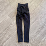 Jo+Jax Dancewear, Mesh Detail Black Joggers with Gold Zippers, YS