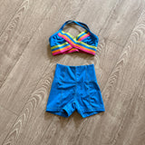 Jo+Jax Dancewear, X Top and Remix Shorts in Blue, YM