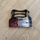 Jo+Jax, Keyhole Detail Crop Top in Grey