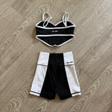 Jo+Jax, Love Top and Shorts Set in Black and White, YL