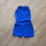 Jo+Jax, Open Back Unitard Bikeshorts in Royal Blue
