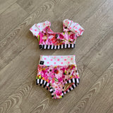 Kandi Kouture, Polka Dot Floral Set in Pink, CL 