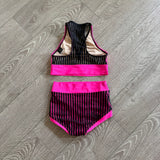 Kandi Kouture, Like A Boss Set in Hot Pink and Black, CL