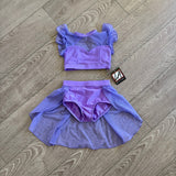 LA Dance Designs, Jaclyn Child Set in Lilac Purple Dance Costume Skirt, CS