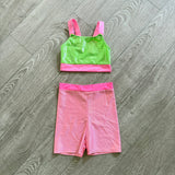 Little Londyn, Retro Set in Neon Green and Pink