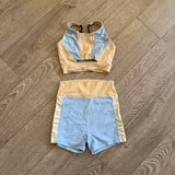 Lumi Dancewear Girls Active Wear, Crop Top and Biker Shorts Set 
