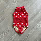 Mesh Detail Polka Dot Ladybug Leotard Costume Halloween