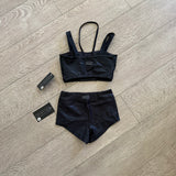 Oh La La, Liza Top and Elton Short in Shiny Black, CL