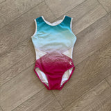 Ombre Gymnastics Leotard with Crystal