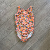 Pumpkin Spice Latte gymnastics Leotard in Soft Orange, CL 