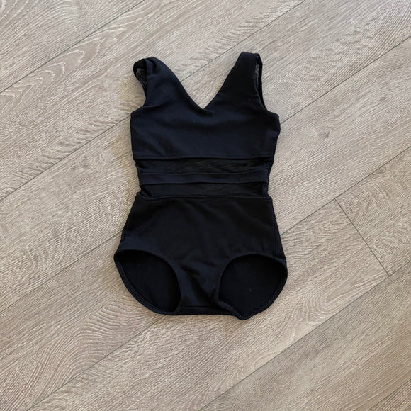 Purple Pixies, Mesh Back Fifi Ballet Leotard in Black, CS