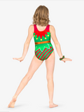 Destira Leotards, Christmas "Gym Elf" Leotard, CS Child 6 - Final Sale