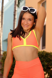Tiger Friday, Georgia Bra in Rogue Orange Yellow, CL Child 8/10