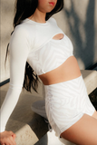 Five Dancewear, Forward Long Sleeves in White Zebra, YL Child 7/8 - Final Sale