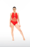 AA Dance, Capri Leotard in Rust Orange, CM Child 6/7 - Final Sale