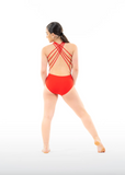 AA Dance, Capri Leotard in Rust Orange, CM Child 6/7 - Final Sale