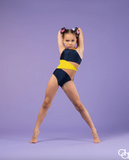 AA Dance, Miami Beach Leotard in Yellow Blue, CL Child 8/9