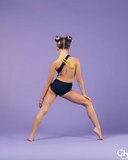 AA Dance, Miami Beach Leotard in Yellow Blue, CL Child 8/9