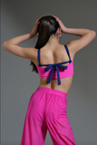 Tiger Friday, Babe With a Bow Crop Top in Marina Pink, CL Child 8 - Final Sale