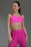 Tiger Friday, Babe With a Bow Crop Top in Marina Pink, CL Child 8 - Final Sale
