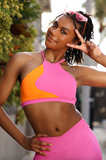 Tiger Friday, Orbital Crop Top in Mai Tai Pink, CL Child 8/10