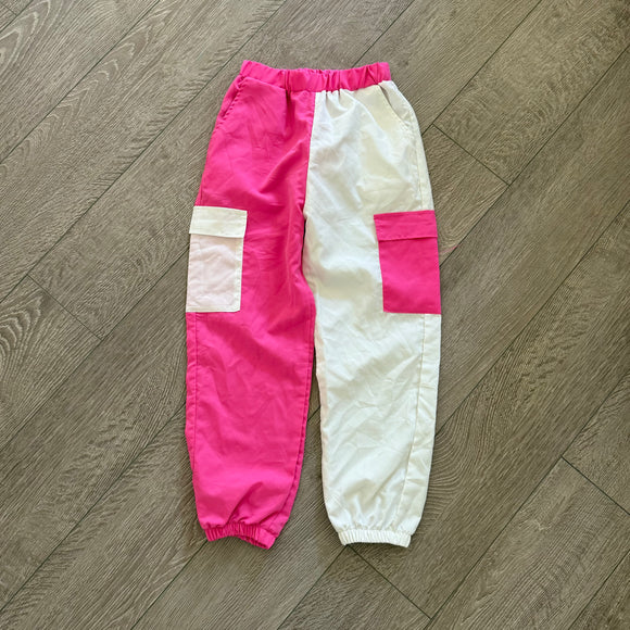 Shein Pocket Hip Hop Jogger Pants in Pink and White Dance Convention