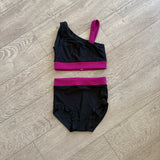 Summer Sky, Black and Purple Dancewear Set