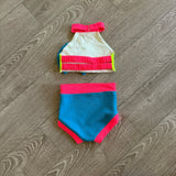 Summer Sky, Neon Yellow Orange Blue Bow Set, CS