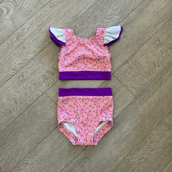 Summer Sky, Ruffle Ice Cream Sprinkles Dance Costume